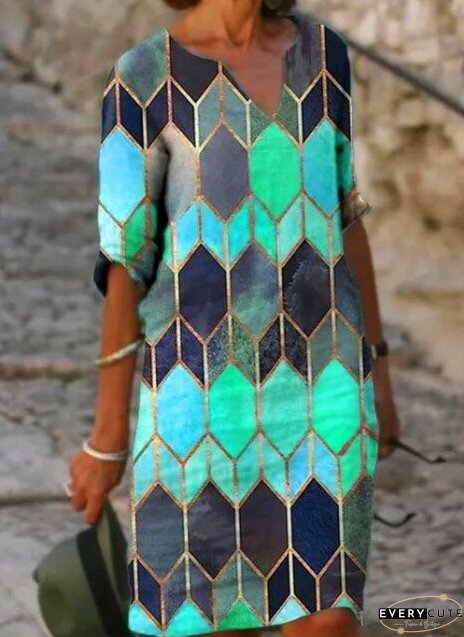 Casual Vintage All-match Plus Size Beach Dresses