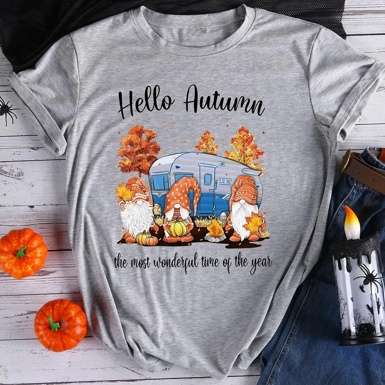 Hello autumn  T-Shirt Tee-08078-Annaletters