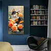 Diamond Painting - Full Round Drill - Cat and Flowers(Canvas|40*70cm)