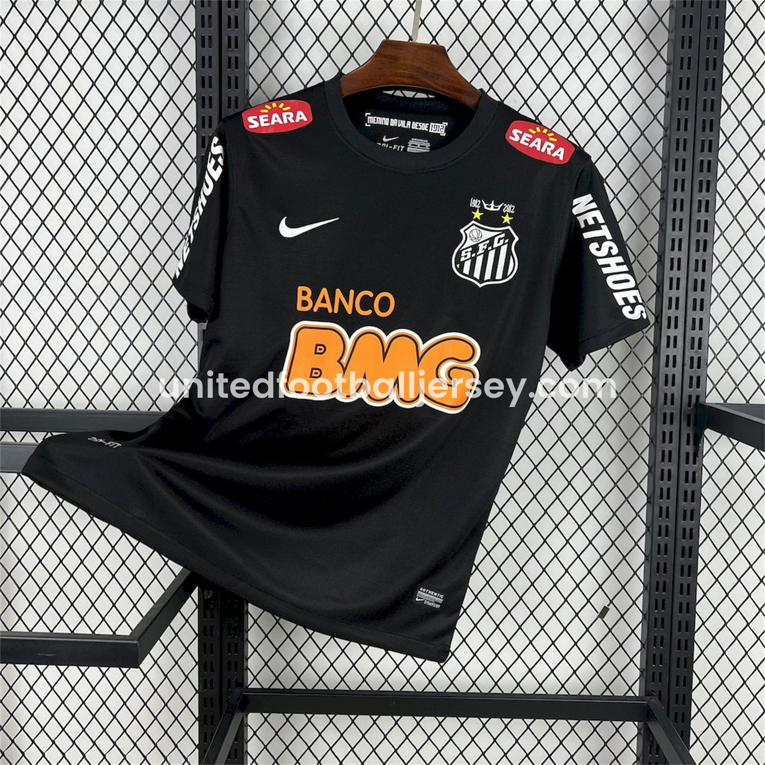 Retro Santos 2011-12 Black Jersey