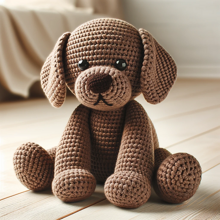 Vaillex - Brown Dog Doll Crochet Pattern For Beginner