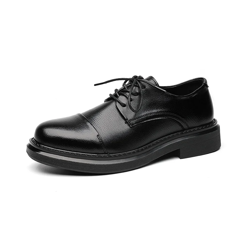 Colourp Colourp Business Leisure Handmade Platform Men's Shoes Tie British Style Trend Men's Small Leather Shoes 8215-R