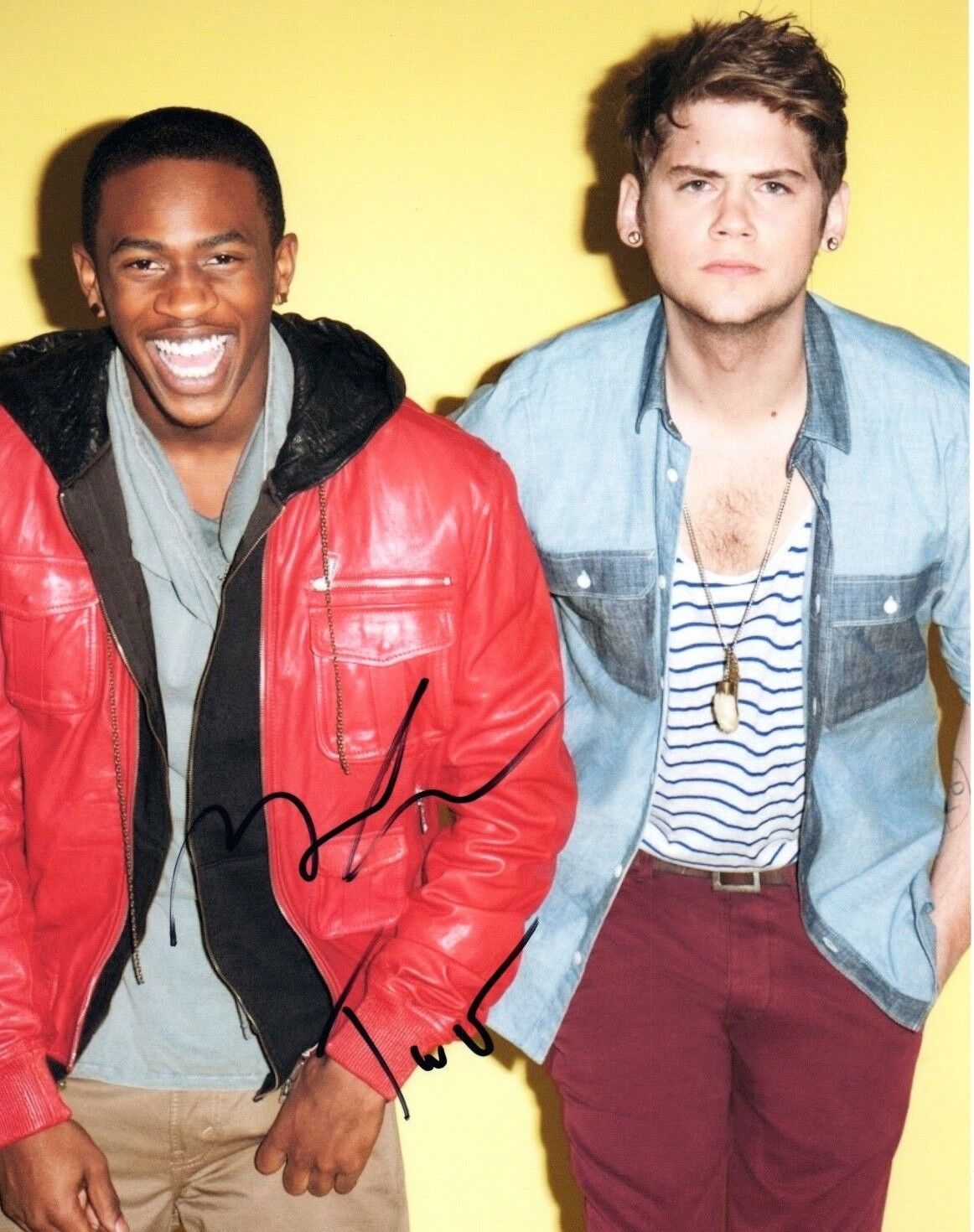MKTO Signed Autographed 8x10 Photo Poster painting Tony Oller & Malcolm David Kelley COA VD