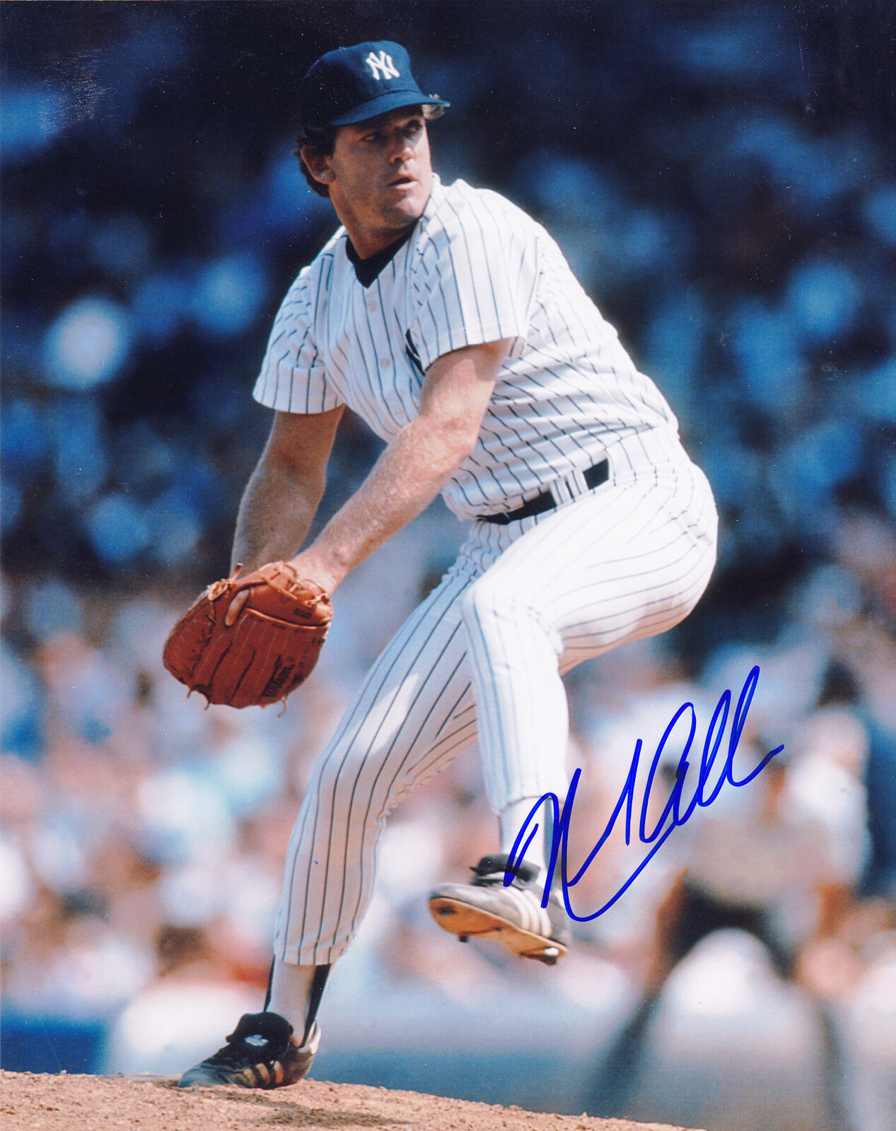 NEIL ALLEN NEW YORK YANKEES ACTION SIGNED 8x10