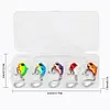 5Pcs Fishing Lures 6g 10g Rotating Metal Vib Vibration Bait Spinner Spoon Lure