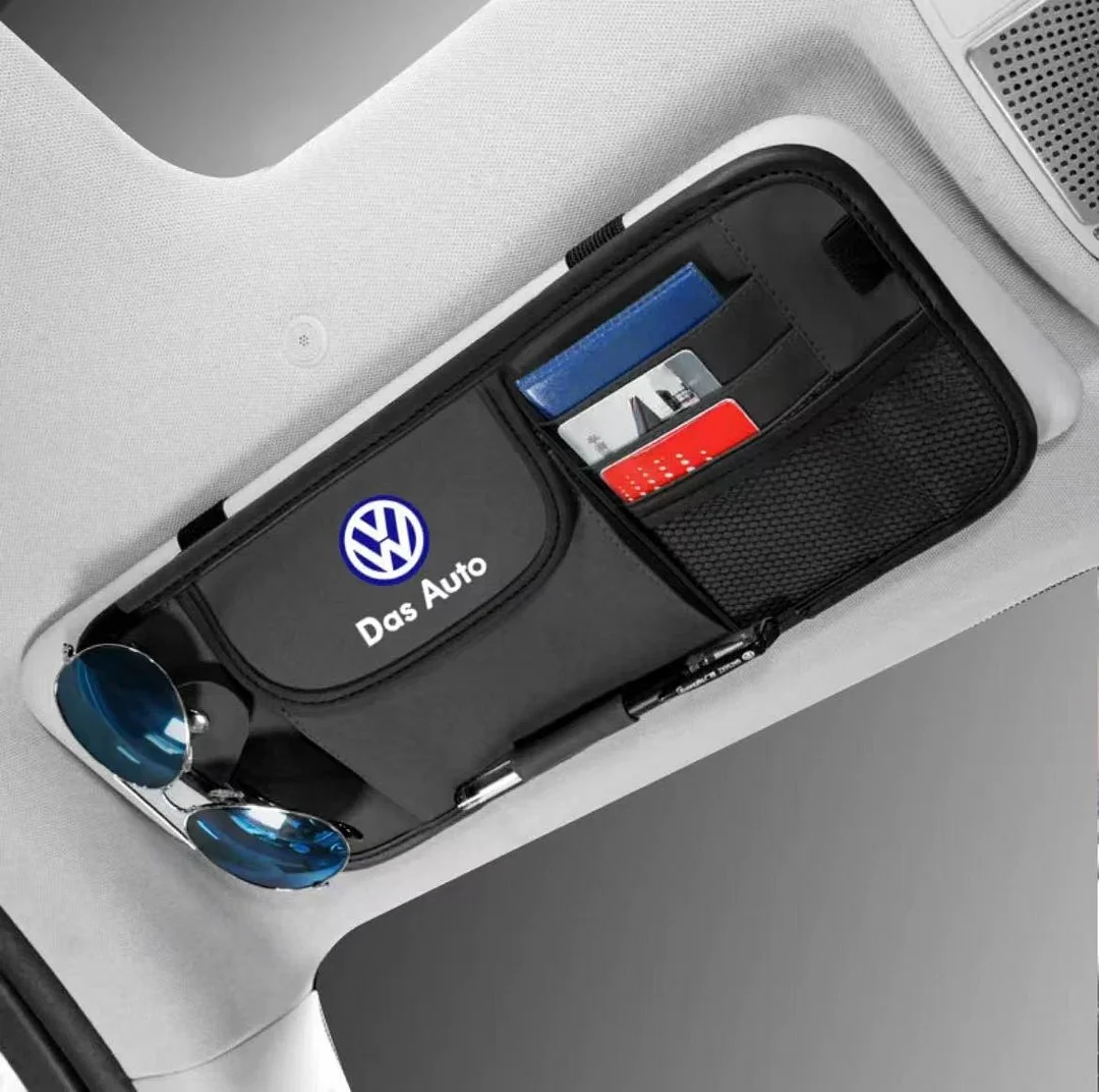Car Supplies Sunvisor Storage Car Glasses Clip Bag