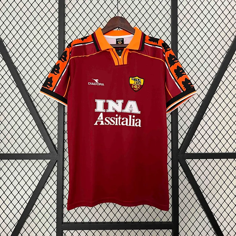Roma 1998/99 Retro Home Football Jersey