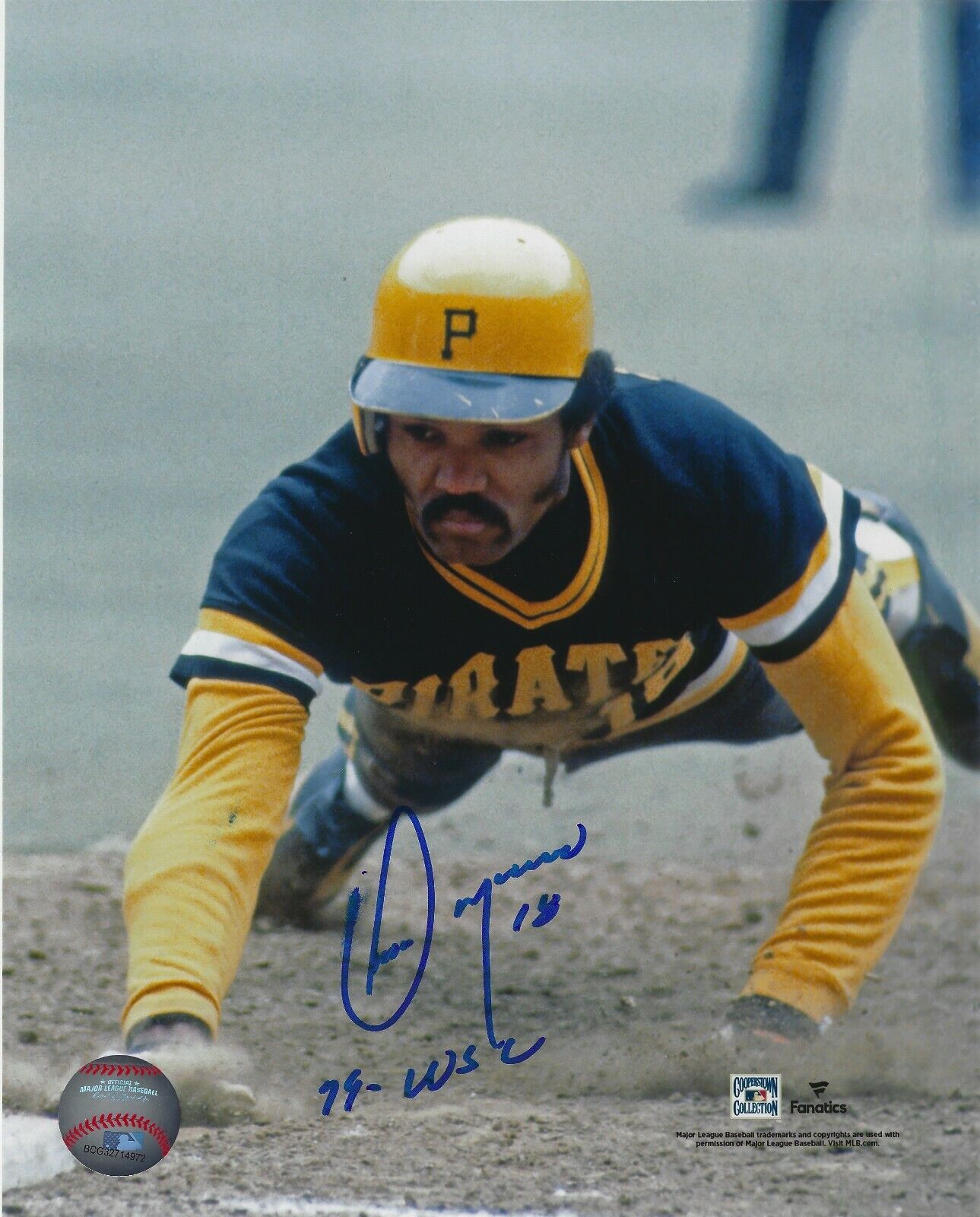 Autographed 8x10 OMAR MORENO 79 WSC