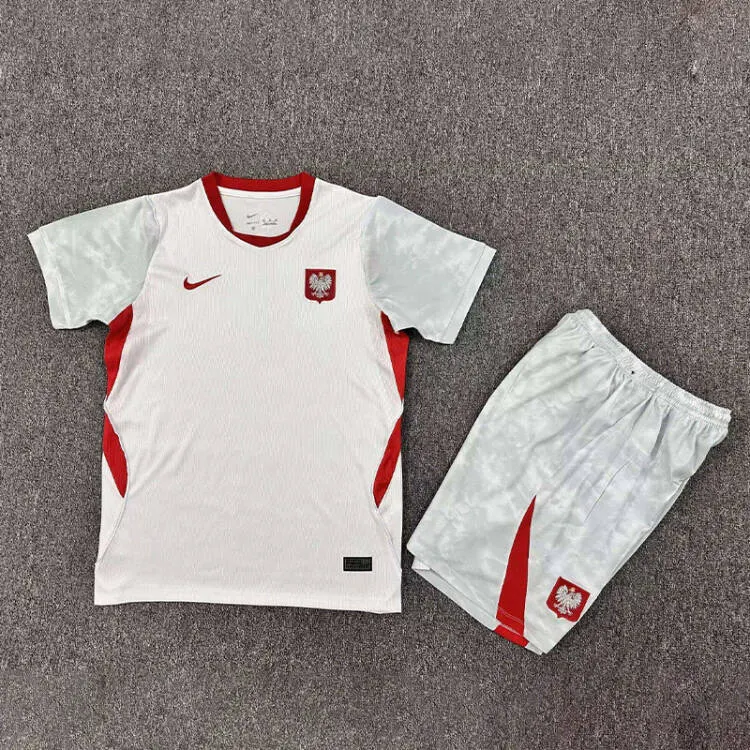 Kids Poland 2026 World Cup Home Jersey 1:1 Thai Quality