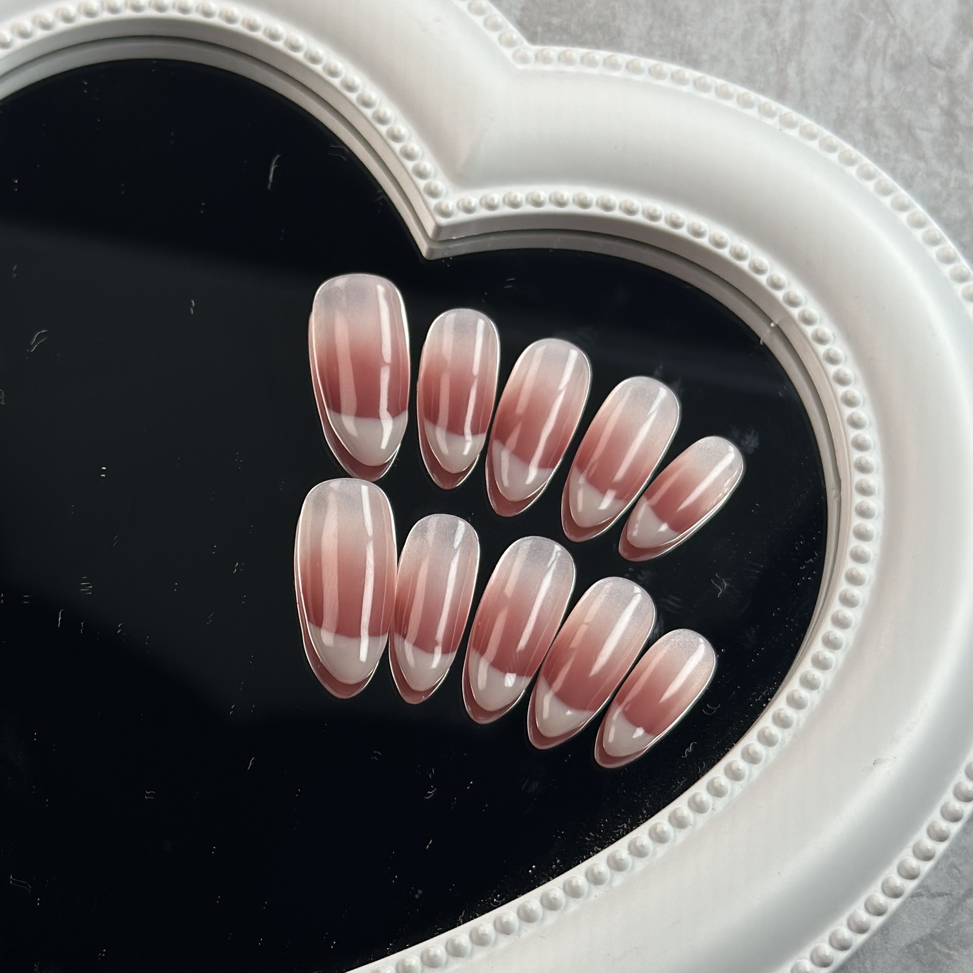 Minimalist French Almond Press-On Nails