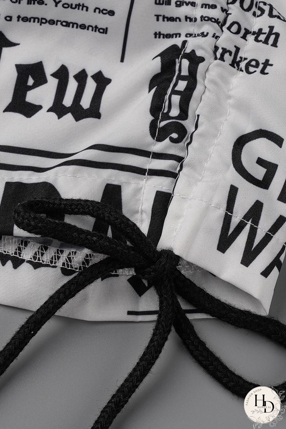 Black White Fashion Casual Print Basic Regular High Waist Conventional Full Print Bottoms