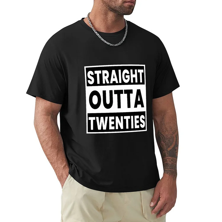 Men's T-shirt Straight Outta  Personalized Custom