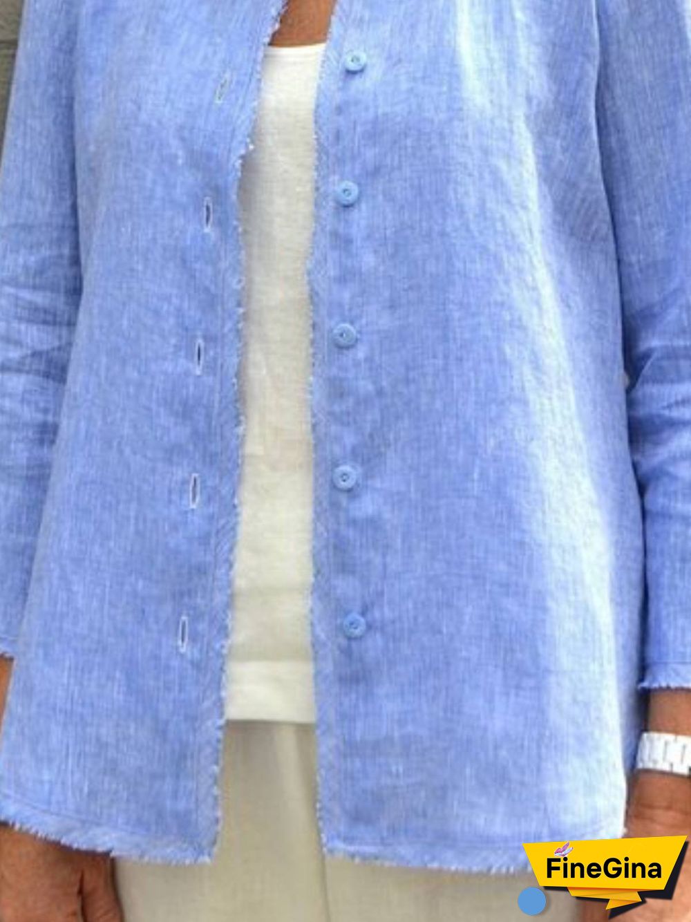 Women Casual Plain Summer Lightweight Daily Casual Long sleeve Cotton-Blend Jacket