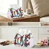 DIY PU Diamond Painting Tissue Box Kit Desktop Tissue Holder with Rhinestone Diamond Desk Decorative Tissue Box for Adults Desktop Storage Organizer (Love)