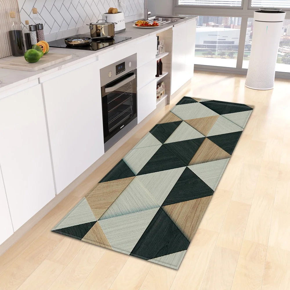 Modern Kitchen Floor Mat Home Entrance Doormat Bedroom Living Room Children Decoration Carpet Hallway Balcony Bath Anti-Slip Rug