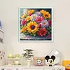 Chrysanthemum-11CT Stamped Cross Stitch 45*45cm/17.72*17.72in