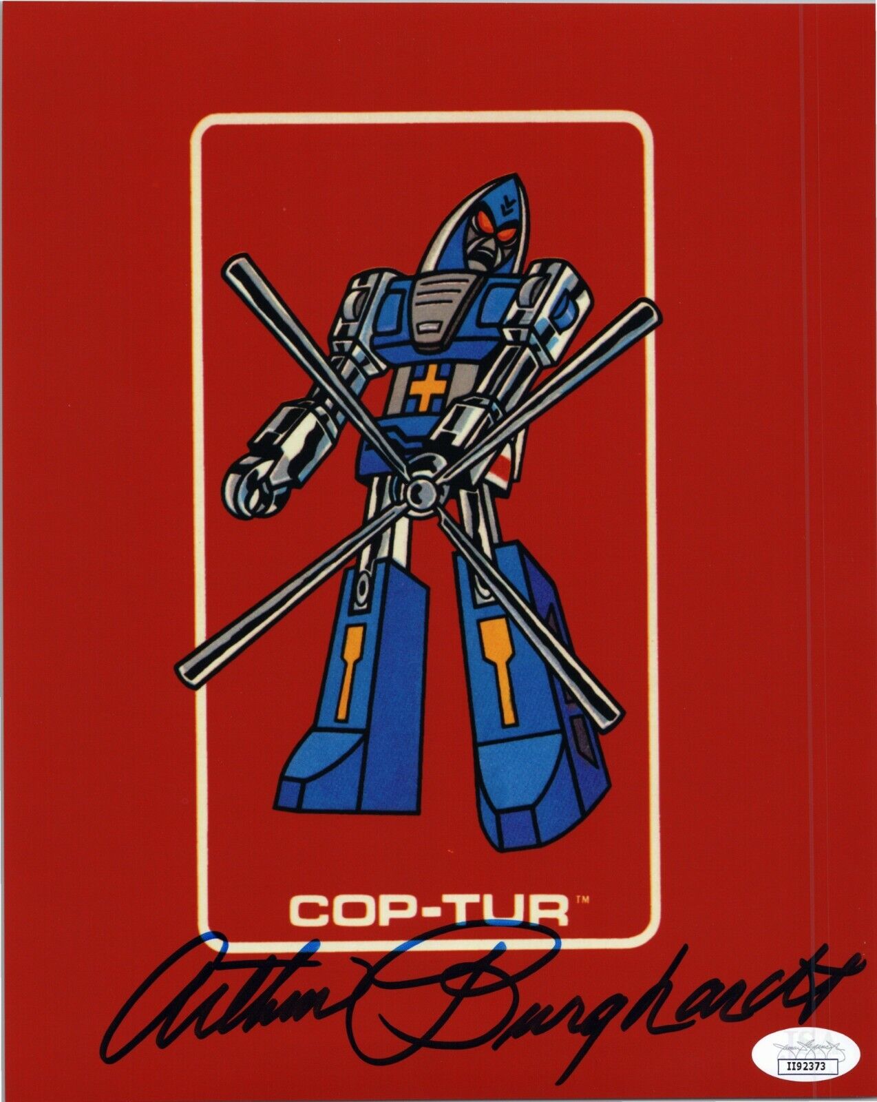 ARTHUR BURGHARDT Authentic Hand-Signed GO-BOTS ~ COP-TUR