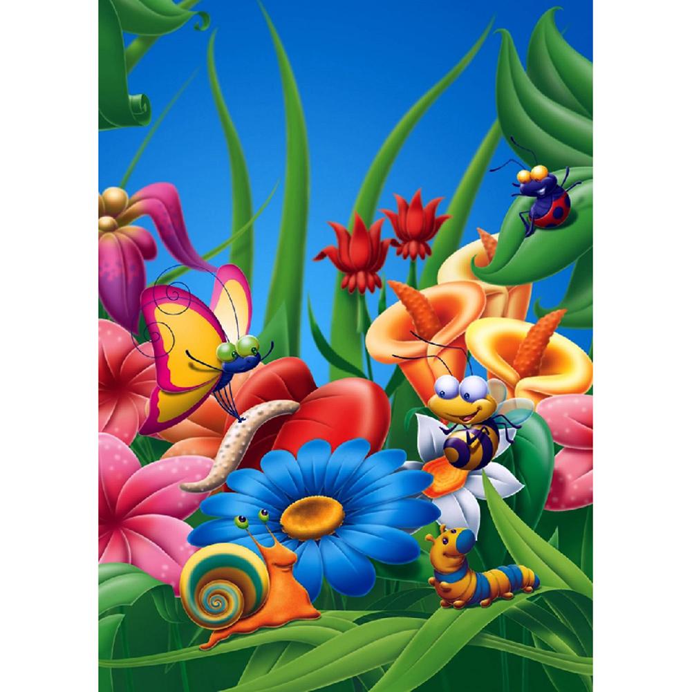 

30x40cm Round Drill Diamond Painting-Mosaic Bee Party, 501 Original