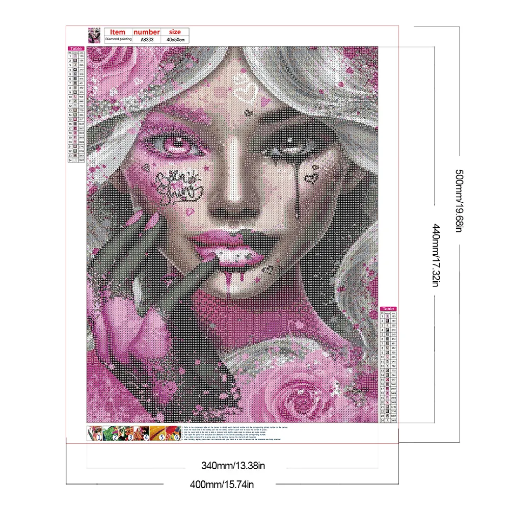 Full Round Diamond Painting 40*50cm - Girl