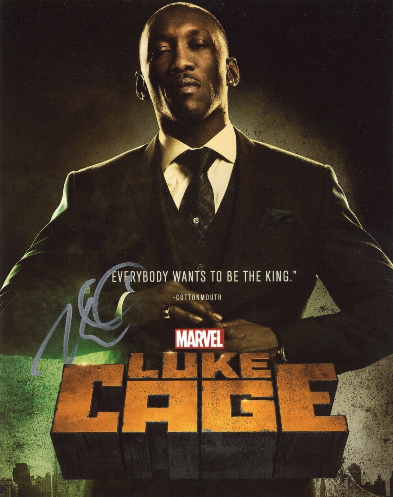 ~~ MAHERSHALA ALI Authentic Hand-Signed LUKE CAGE