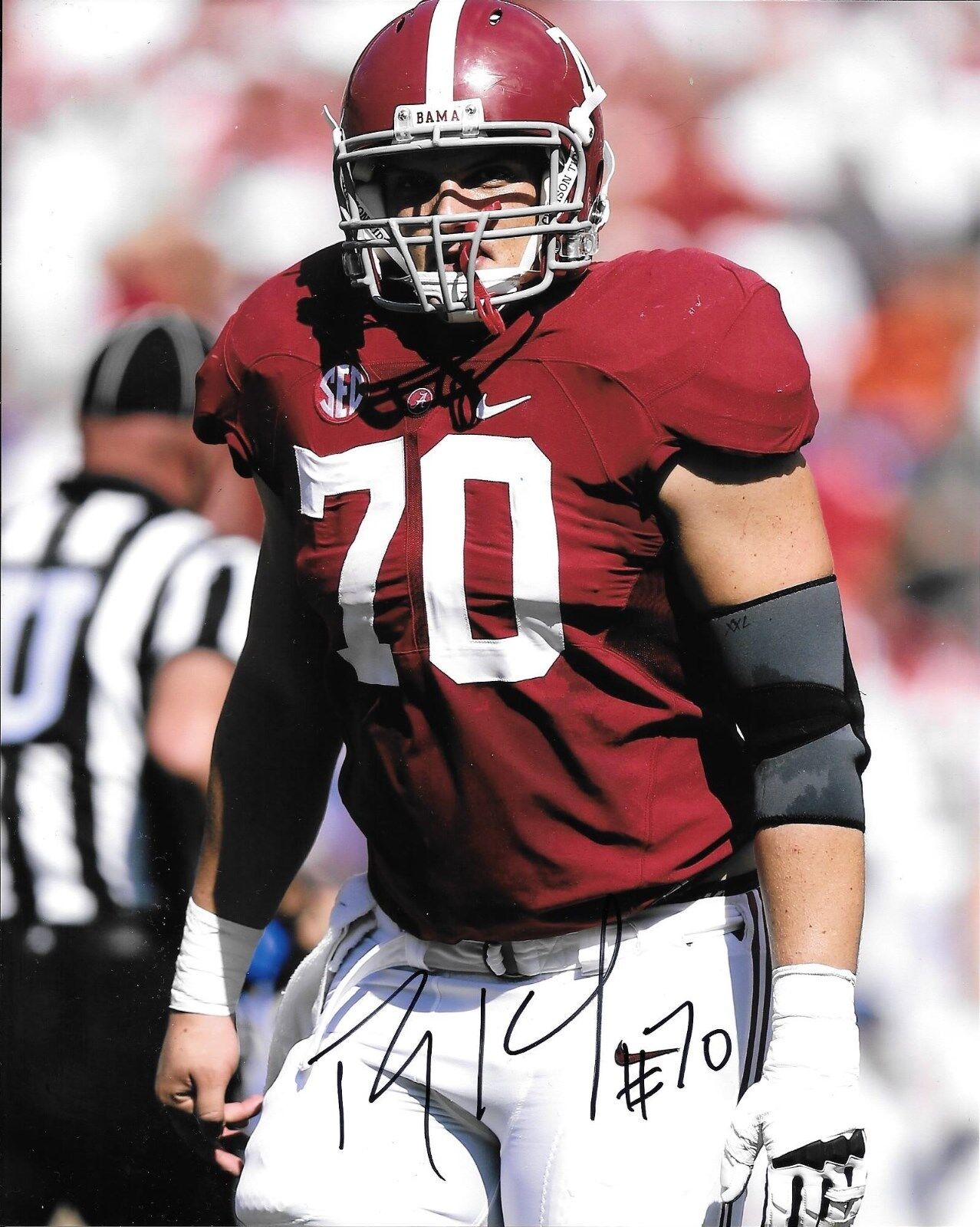 INDIANAPOLIS COLTS RYAN KELLY HAND SIGNED ALABAMA CRIMSON TIDE 8X10 Photo Poster painting W/COA