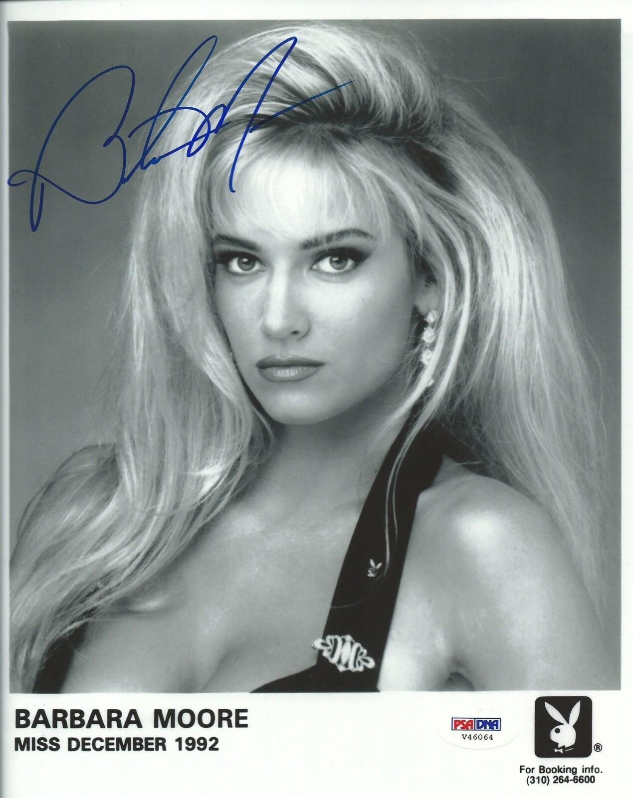 Barbara Moore Signed Playboy 8x10 Photo Poster painting PSA/DNA COA Playmate Headshot Autograph