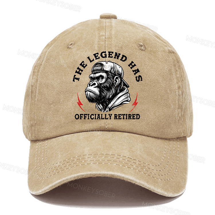 The Legend Has Officially Retired Washed Baseball Caps