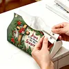 Season of Jesus DIY PULeather Diamond Painting Tissue Box for Adults Beginners Large Size Diamond Art Paper Storage Holder for Living Room Bathroom Table Decor
