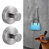 2/4/6/8/10PCS Suction Cup Hooks Stainless Steel Loofah Towel Coat Bath Robe Hook