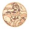Zoo Cute and Healing Round Wooden Puzzle