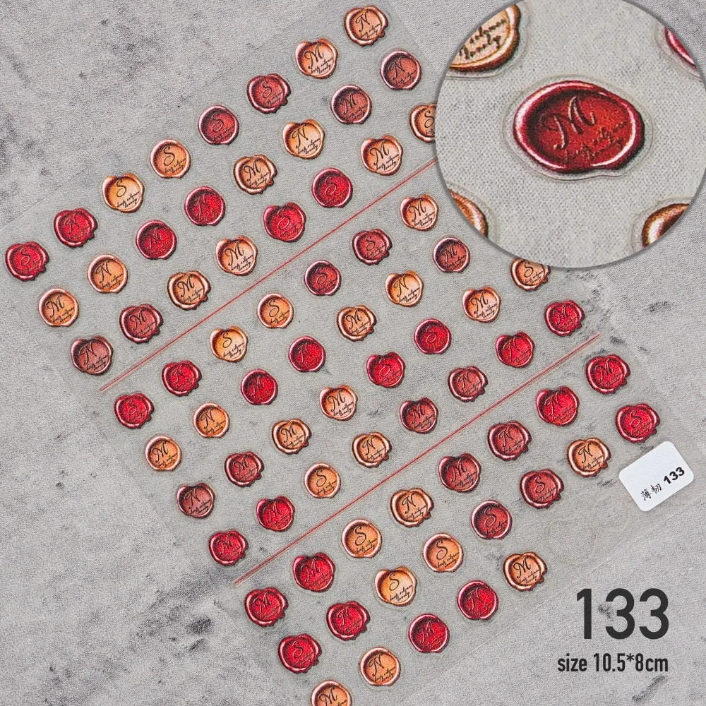 [Beautizon] 2021 New 3D Engraved Nail Stickers Rose flowers Paper texture pattern high quality Empaistic Butterfly Sticker