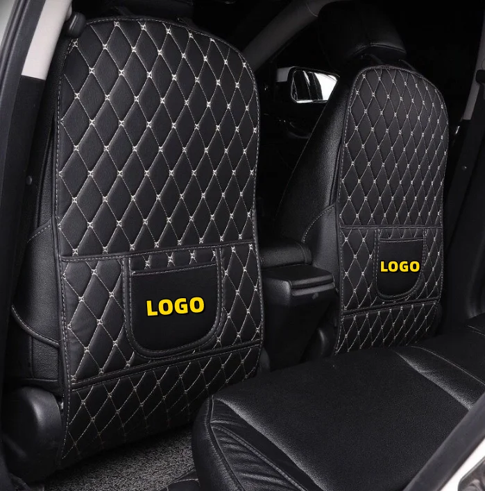 Car Rear Seat Back Anti-kick Pad Car Supplies Anti-dirty Anti-wear Protective Pad Storage Bag