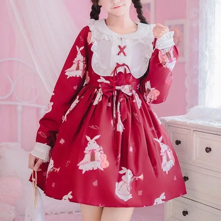 Hey Bunny Kawaii Lolita Dress SS2049