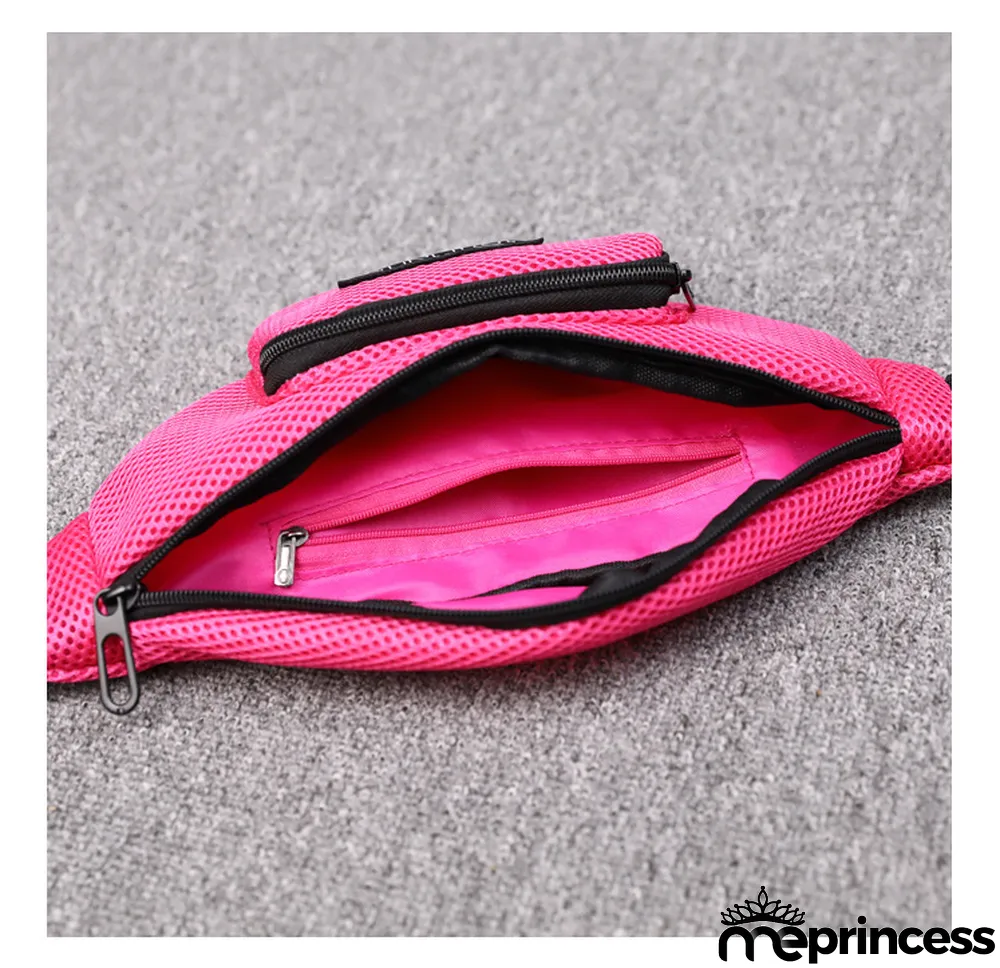 PINK Letter Sports Waist Bags