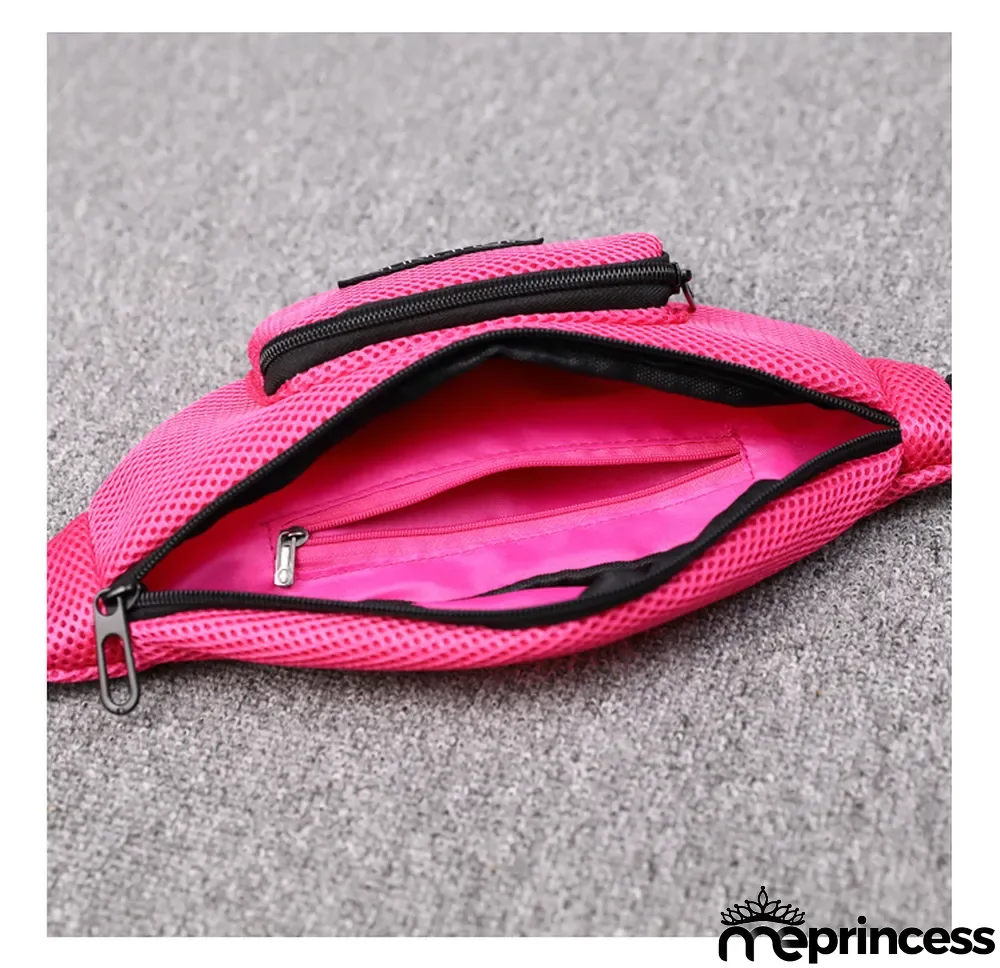 PINK Letter Sports Waist Bags