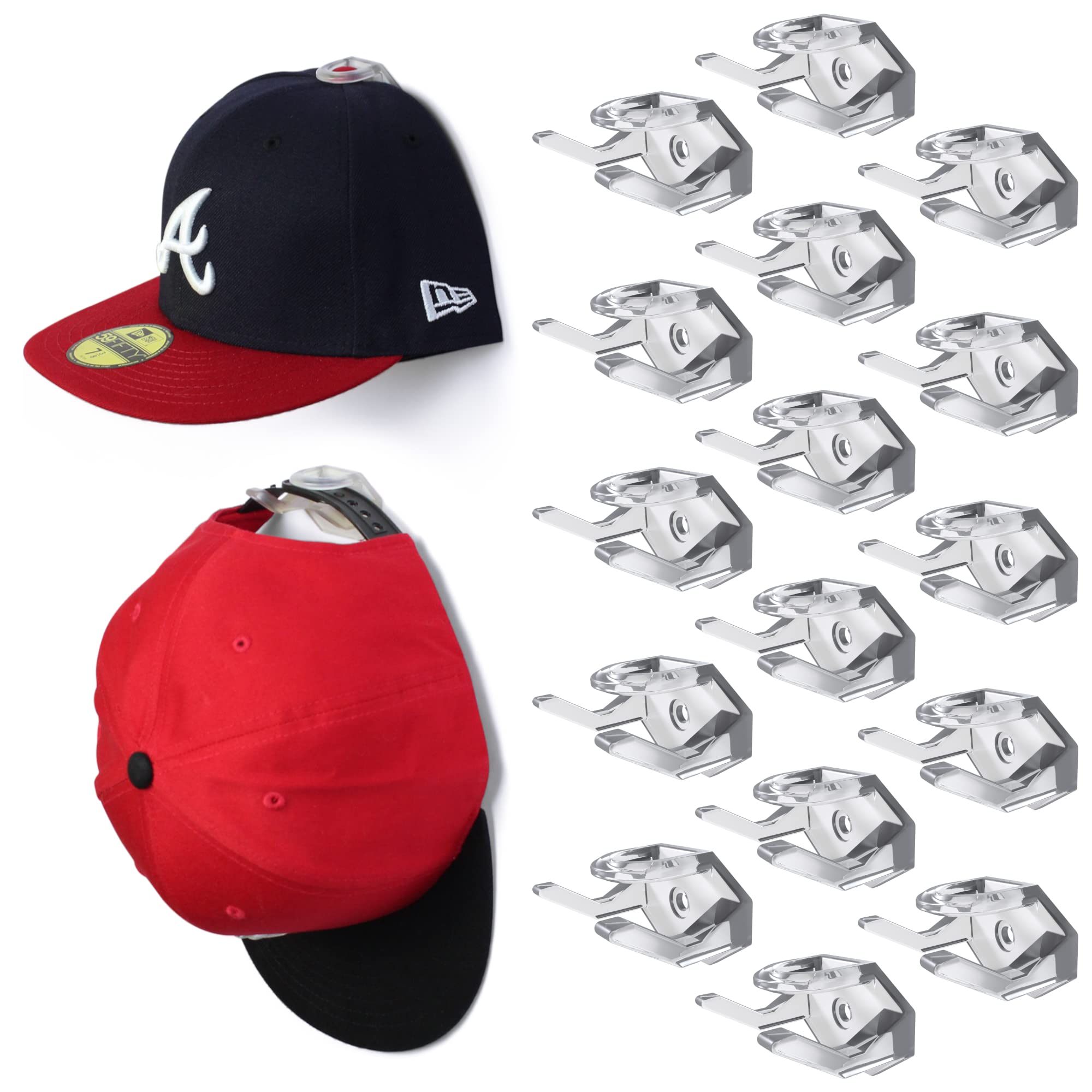 MODERN JP ADHESIVE HAT HOOKS FOR WALL (10-PACK)
