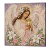 Pearl Painting Kit for Adults Angel Lantern Framed Wall Art
