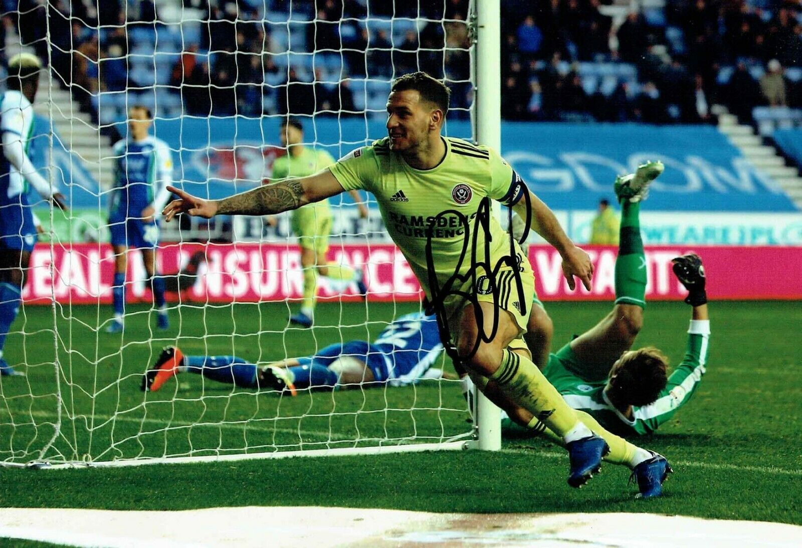 Billy SHARP Sheffield United Signed Autograph 12x8 Photo Poster painting E AFTAL COA Sheff Utd