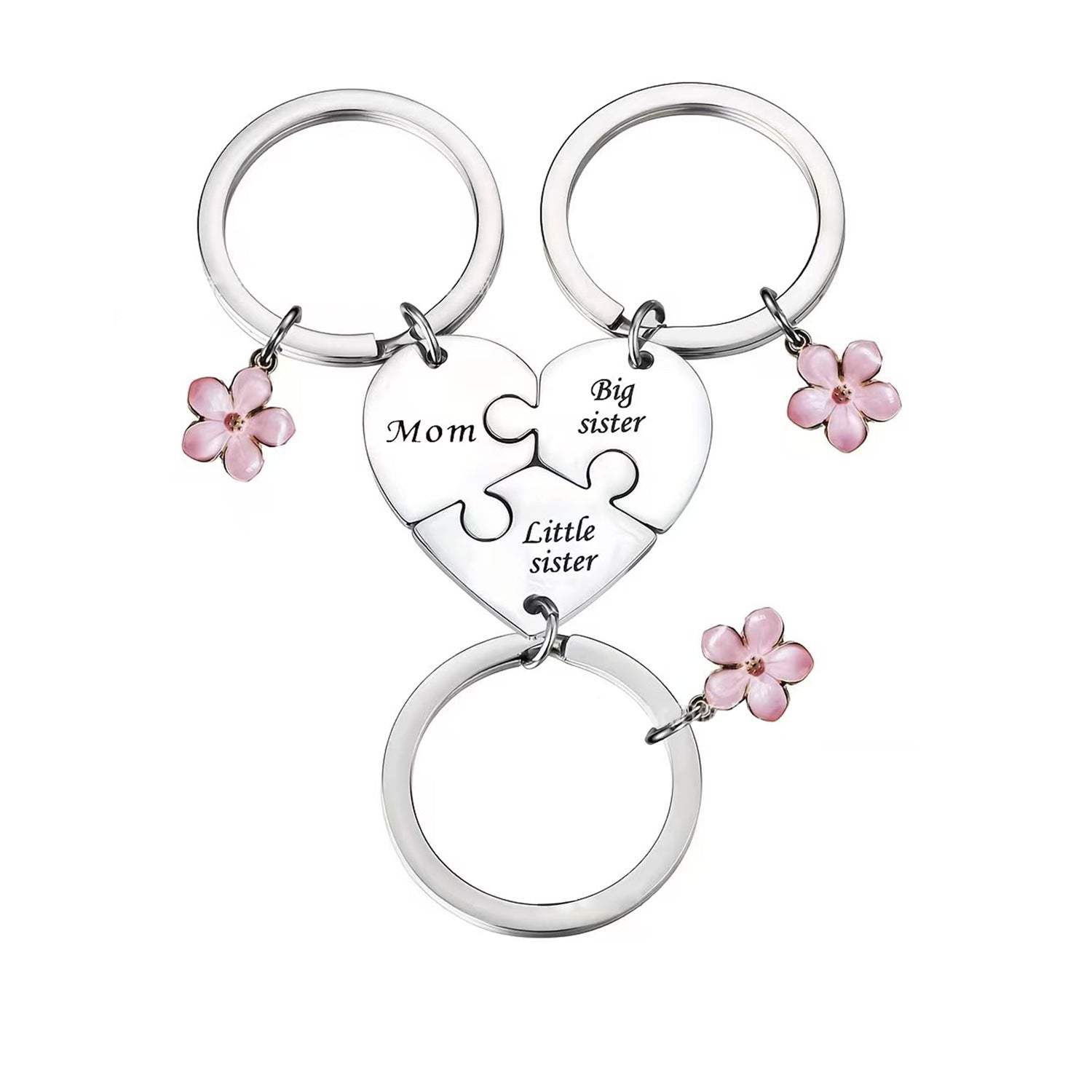 A Three-Person Mother-Daughter Keychain&mdash;A Heartwarming and Meaningful Gift