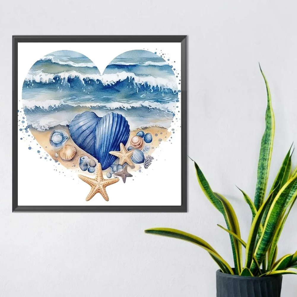 Diamond Painting - Full Round Drill - Love Starfish(Canvas|30*30cm)