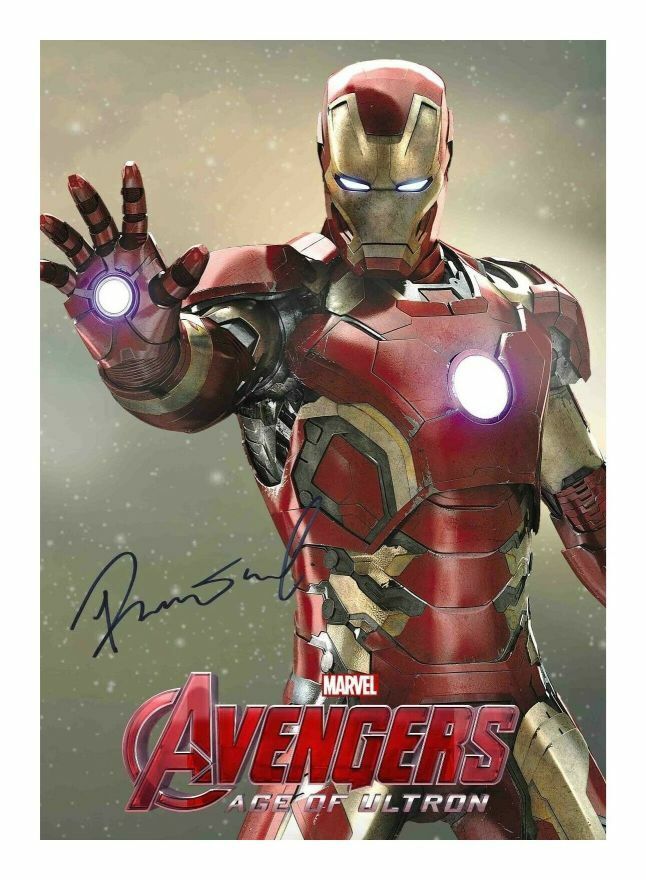 ROBERT DOWNEY JR - IRON MAN AUTOGRAPH SIGNED PP Photo Poster painting POSTER