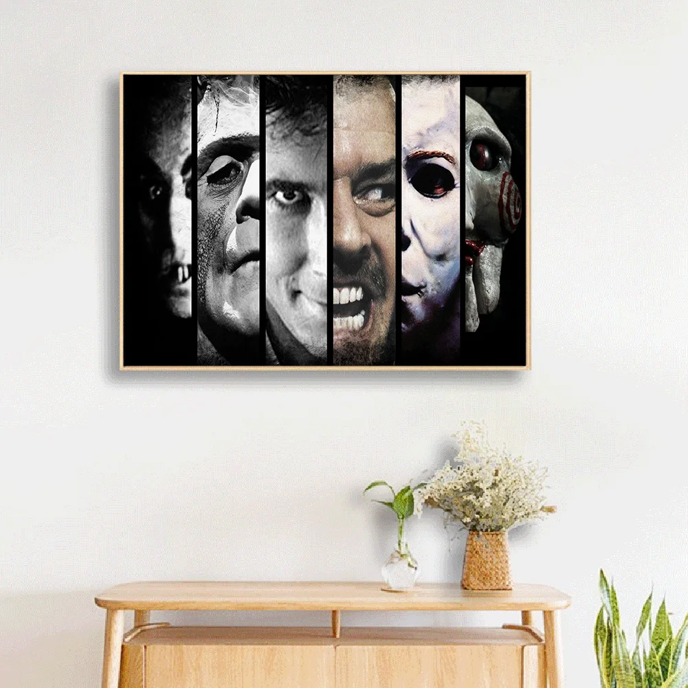 5D Kit Rhinestone Horror Movies Full Round Drill Diamond Painting (sz1061)