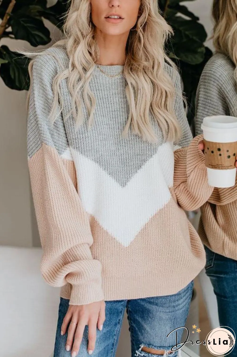Comfy Loose Stitching Sweater(2 Colors)