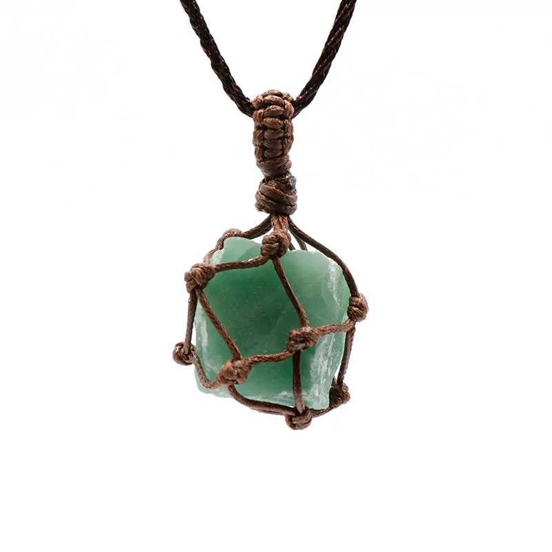 Natural crystal stone necklace 6