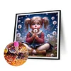 Diamond Painting-DIY Full Round Drill Dandelion Girl