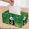 Panda 5d bricolage diamant peinture &agrave; la main porte-mouchoirs en bois bo&icirc;te &agrave; mouchoirs artisanat