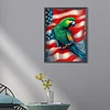 Diamond Painting -5D Full Round Drill US Flag Animal