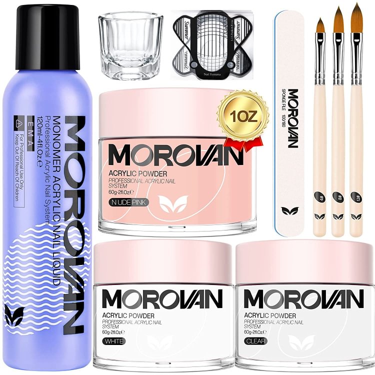 Morovan 3 Colors Acrylic Nail Kit S08