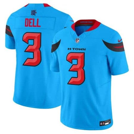 Men's  Tank Dell Blue Houston Texans #3 Vapor F.U.S.E. Limited Jersey