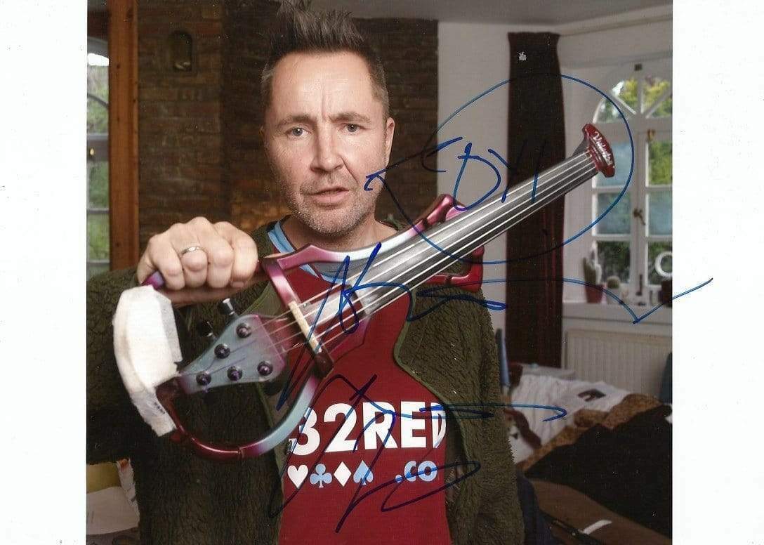 Nigel Kennedy VIOLINIST autograph, In-Person signed color Photo Poster painting